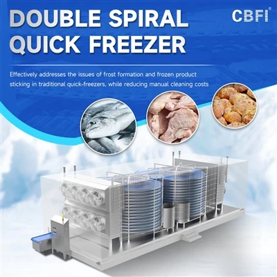 CBFI תעשיית אפיית מקפיא ספירלה פתרון יעיל להקפאה מהירה